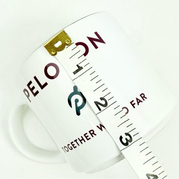 Peloton Together We Go Far White Gray 15oz Ceramic Stoneware Motivational Mug - Picture 11 of 12